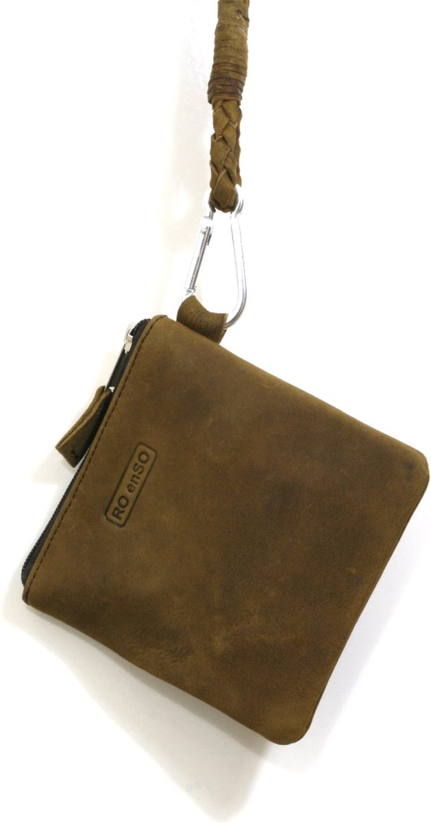 RO enSO - leren - Keycord bag - antique