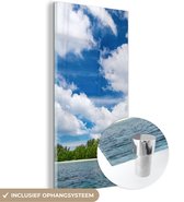 MuchoWow® Glasschilderij 60x120 cm - Schilderij acrylglas - Eiland - Zomer - Tropisch - Foto op glas - Schilderijen