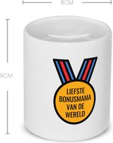 Akyol - liefste bonusmama van de wereld Spaarpot - Mama - de liefste bonusmoeder - moeder cadeautjes - moederdag - verjaardagscadeau - verjaardag - cadeau - geschenk - kado - gift - moeder artikelen - 350 ML inhoud