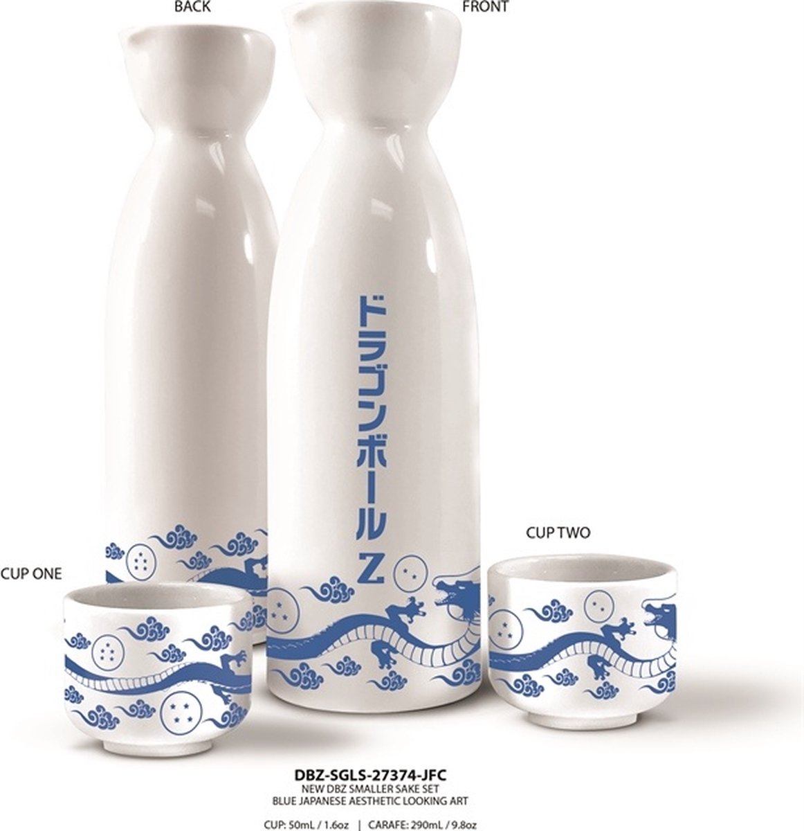 Dragon Ball Z Sake Set Blue Shenron