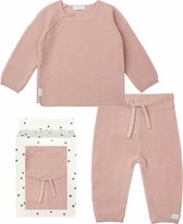 Noppies - Cadeausetje - Newborn - Cadeaudoosje met Kledingset - Kraamcadeau - Babyshower - 2delig - Broek Grover - Trui Pino Rose Smoke - Maat 50