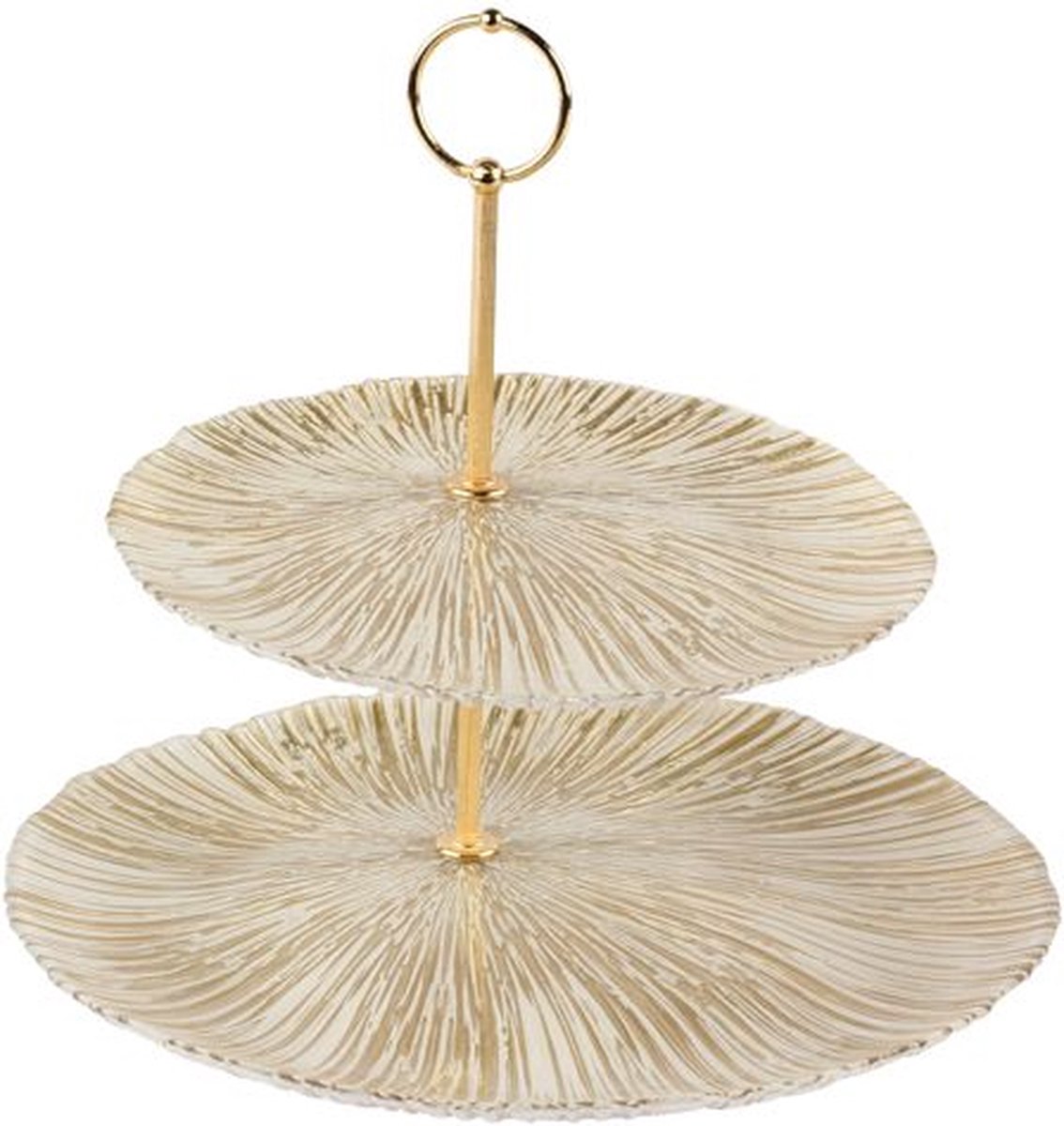 BRICARD FIBER ETAGÈRE 2-LAAGS | 21 - 28 CM GOUD-WIT