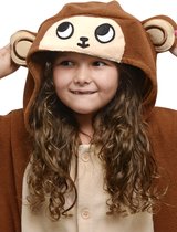 KIMU Onesie Monkey Suit Enfant Chimpanzé Costume Singe - Taille 152-158 - Monkey Suit Combinaison Pyjama