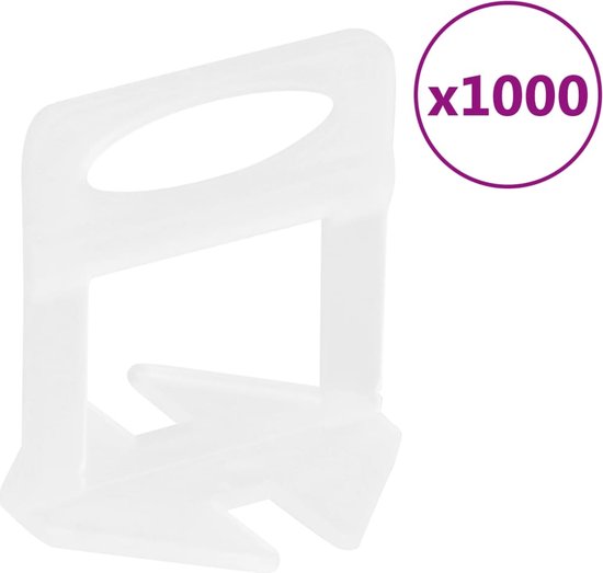 Nivelleringssysteem voor tegels 250 wiggen 500 klemmen 1,5 mm