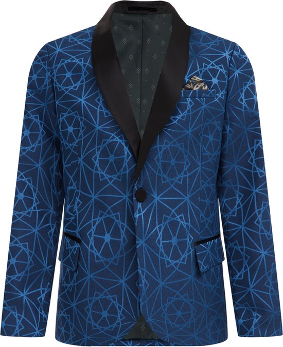 WE Fashion Jongens slim fit blazer met dessin