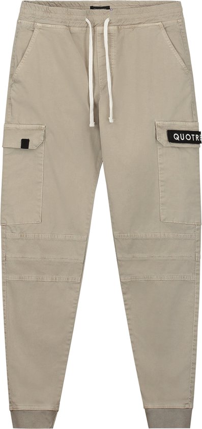Quotrell - Casablanca Cargo Pants - SAND/BLACK - S