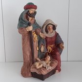 Beeldje kerst - Jozef Maria met kindeke Jezus in kribbe