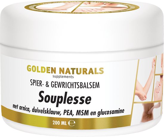Golden Naturals Souplesse Spier- & Gewrichtsbalsem (200 milliliter)