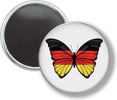 Button Met Magneet - Vlinder Vlag Duitsland - NIET VOOR KLEDING
