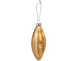 Foto: Santly gouden vagina kerstornament kerstballen kerstversiering kerstboom versiering kersthanger 11 cm glas