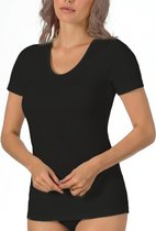 Entex dames thermo shirt korte mouw - XL - Zwart.
