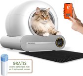 DKProducts.NL Automatische Kattenbak - Zelfreinigende Kattenbak - Gemakkelijk en efficiënt - 65 Liter - Met Wifi - App besturing - Kat
