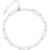 Schakel armband - Zilverkleurig - dames - paperclip armband - cadeau voor vrouw - Liefs Jade