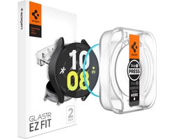 Spigen Glass Protector - Geschikt Voor Samsung Watch6 44mm - Met Montage Frame - Op Maat Gemaakt - Optimale protectie tegen krassen en vlekken - 2-pack