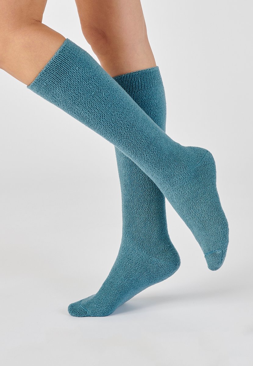 Damart - 1 paar sokken in jersey/lustricot - Dames - Blauw - 44/46
