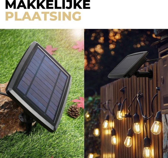 9.5 meter - RGB - Premium Kwaliteit Tuinverlichting op zonne-energie - Buitenverlichting - Lichtslinger - Lampjes slinger - Verwisselbare lampen