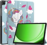 Samsung Galaxy Tab A9 Cover Case Tablet Case Tri-fold - Samsung Galaxy Tab A9 Case Hard Cover Bookcase Cover - Licorne
