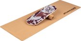 Planche d'équilibre BoarderKING Indoorboard Classic - bois d'érable et liège - Forme : flux - 27 x 5 x 75 cm (LxHxP)