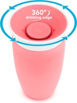 Munchkin Miracle® 360° de Originele Sippy Cup - Oefenbeker voor Baby’s - Anti-Lek Drinkbeker - 296ml - Roze