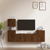The Living Store TV-meubelset - Bruineiken - 2x 57x34.5x40cm - 1x 40x34.5x40cm - 2x 40x34.5x60cm