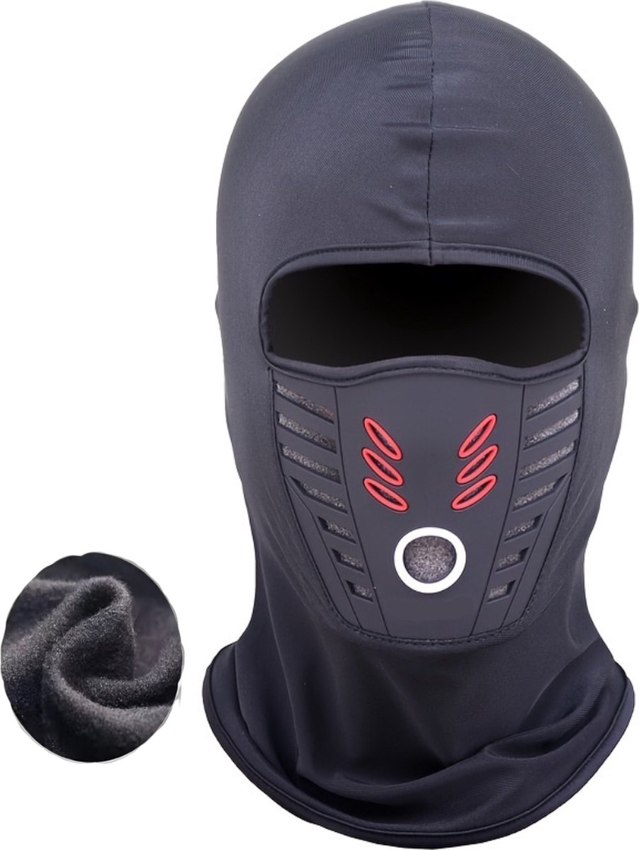 Livano Ski Mask Bivakmuts Balaclava Ski Masker Face Mask Full Face Mask Winter Masker Dubbele Laag Rood