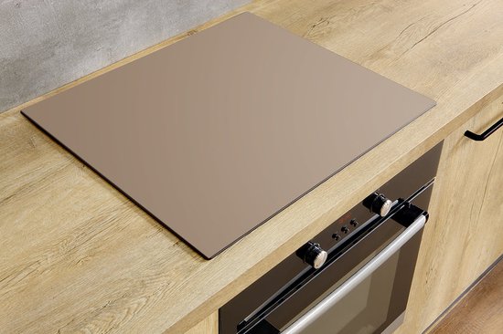 Inductiebeschermer - Sandstone Beige - 78x52 cm - Inductiebeschermer - Inductie Afdekplaat Kookplaat - Inductie Mat - Anti-Slip - Keuken Decoratie - Keuken Accessoires