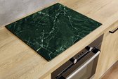 Protection induction - Fissures marbre vert - 83x52 cm - Protection induction - Plaque de cuisson induction - Tapis induction - Antidérapant - Décoration Cuisine - Accessoires de vêtements pour bébé de Cuisine