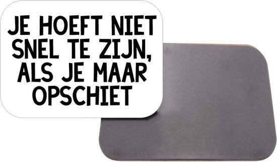 Magneet Met Opdruk | 5x7 cm | Geschenk | Koelkastmagneet | Natuurlijk doet de grootte