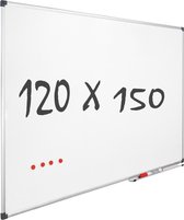 IVOL Whiteboard 120x150 cm - Magnetisch - Gelakt staal - met Montagemateriaal