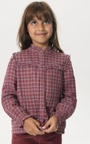Sissy-Boy - Paarse geruite blouse met ruffles