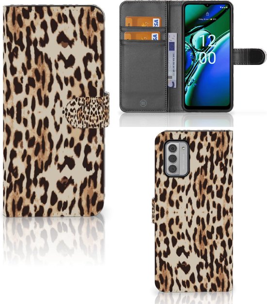 Book Cover Geschikt voor Nokia G42 Smartphone Hoesje Leopard