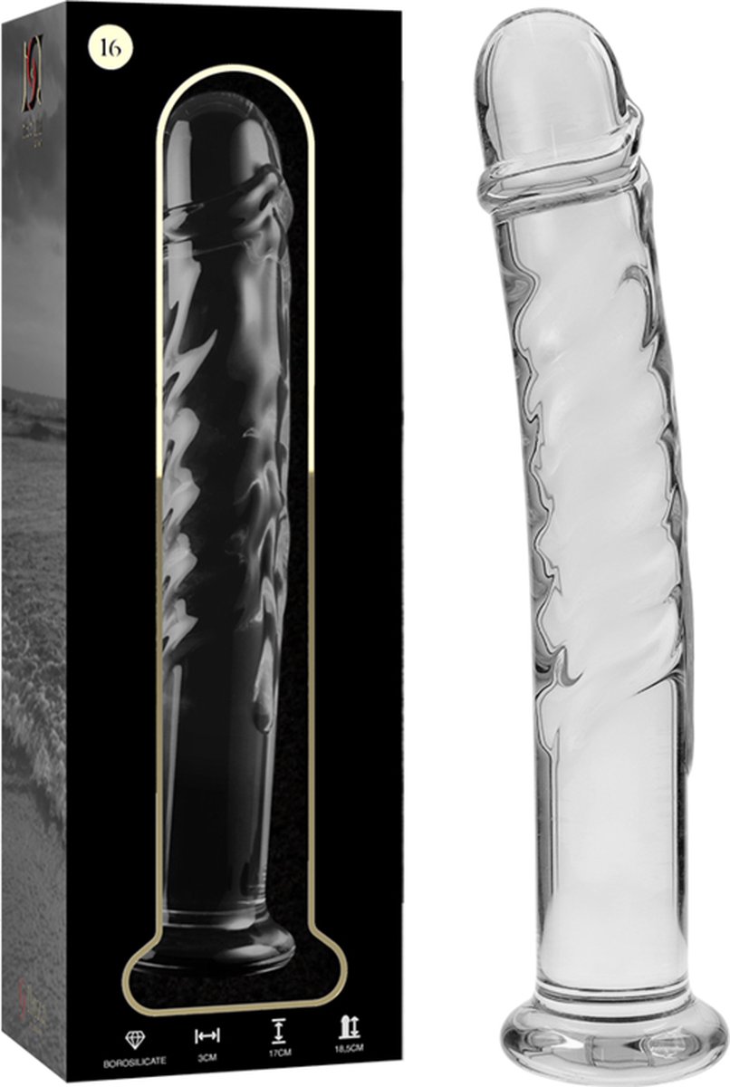 NEBULA SERIES BY IBIZA - MODEL 16 DILDO BOROSILICATE GLASS 18.5 X 3 CM CLEAR | BEST SEX TOY FOR WOMAN | DILDO | GLASS DILDO | SEX TOY FOR MAN
