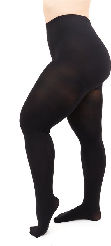 Giulia - Positive Micro 3D 70den Panty (enkel in grote maten) - Zwart - XL