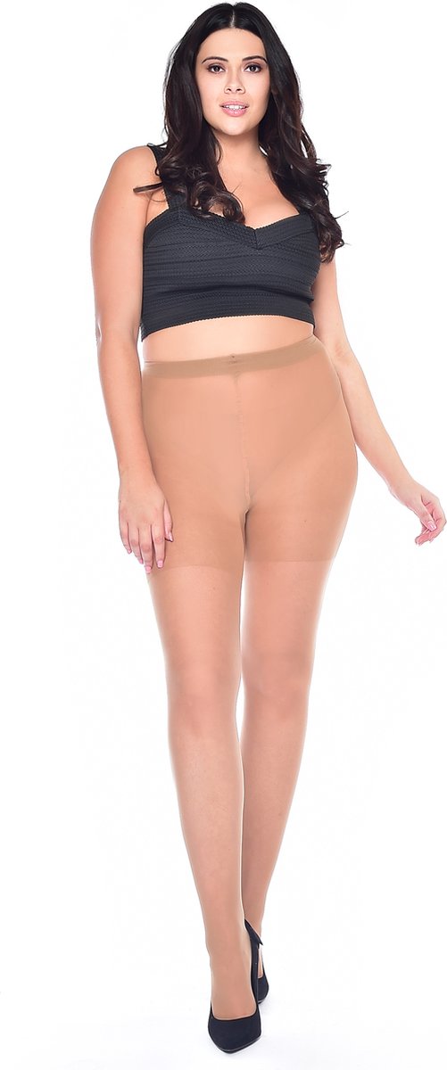 Panty grote maat 30 Denier huid 58-60 Pamela Mann