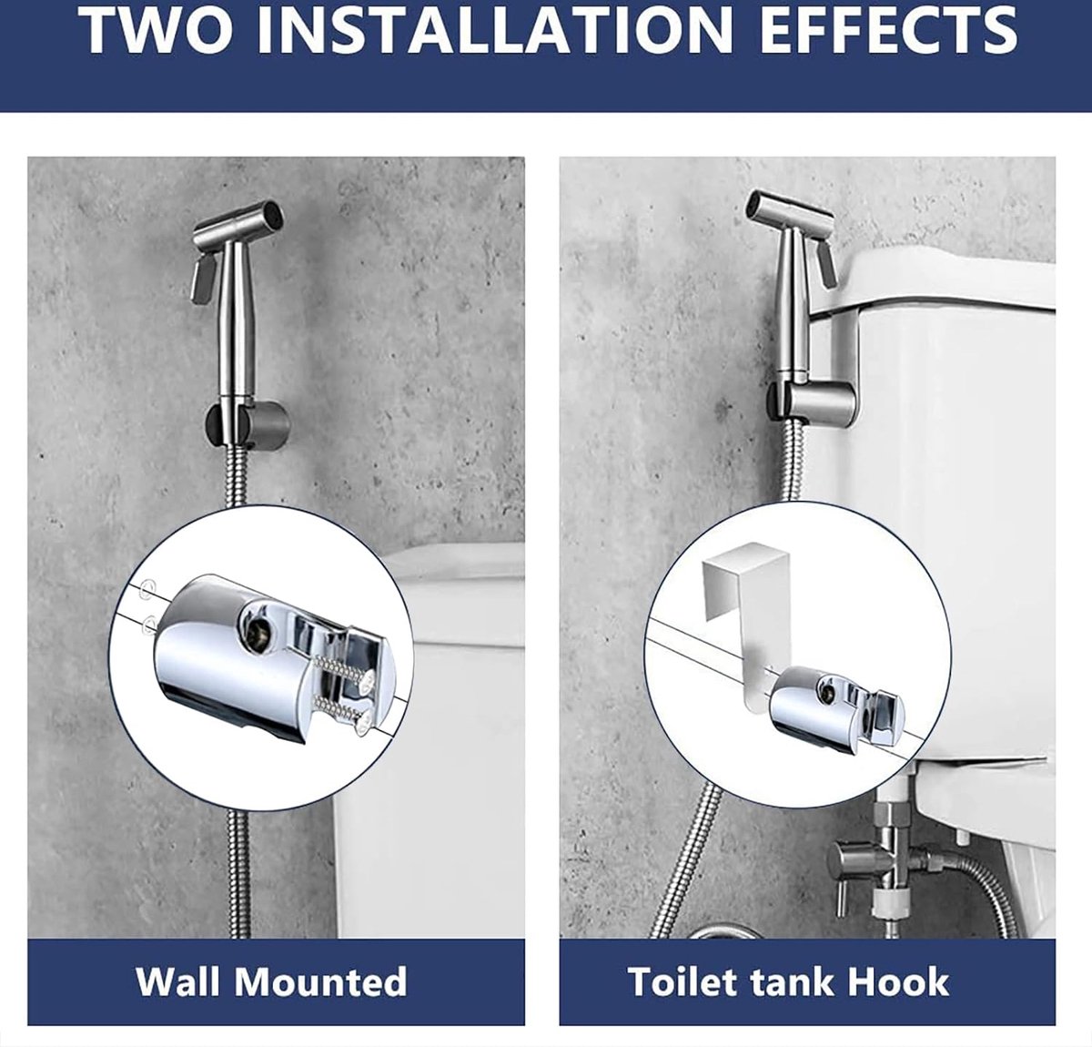 Douchette WC Toilettes Pulvérisateur Bidet Tuyau En Cuivre , Pommeau De