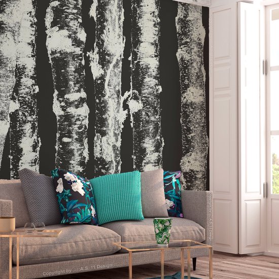 Canvas Schilderij Vuurvliegjes Verlichten Een Bos - 180x120 Cm Wanddecoratie Xxl