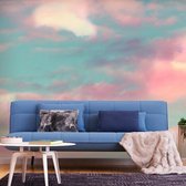 Fotobehangkoning - Behang - Vliesbehang - Fotobehang Vurige Wolken - 100 x 70 cm