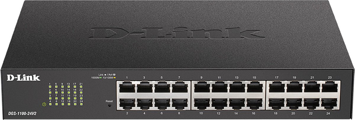 D-Link DGS-1100-24V2/E Netwerk switch RJ45 24 poorten 48 Gbit/s
