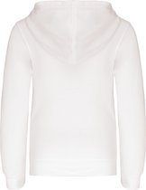 Sweatshirt Kind 10/12 Y (10/12 ans) Kariban Lange mouw White / Fine Grey 80% Katoen, 20% Polyester