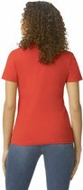 T-shirt Dames XXL Gildan Ronde hals Korte mouw Red 100% Katoen