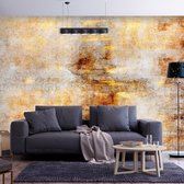 Fotobehangkoning - Behang - Vliesbehang - Fotobehang Gouden Muur - Golden Expression - 300 x 210 cm