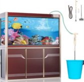 Aspirateur d'aquarium - Nettoyant de fond d'aquarium - Nettoyage d'aquarium - Beige