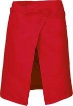 Schort/Tuniek/Werkblouse Unisex One Size Kariban Red 100% Katoen