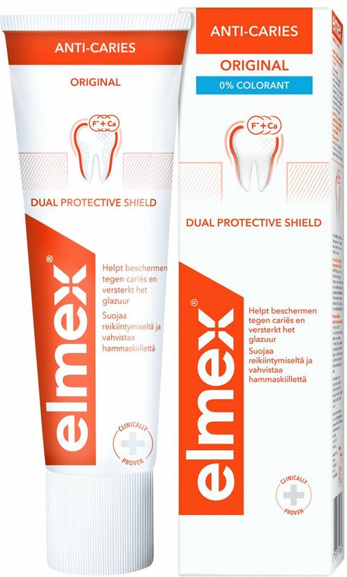 Elmex Anti Caries Tandpasta 4 x 75ml - Voordeelverpakking - Elmex