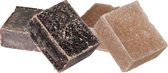 Ideas4seasons Amberblokjes/geurblokjes - sandelhout en ylang ylang - 6x stuks - huisparfum