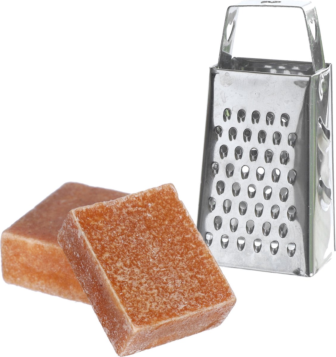 Ideas4seasons Amberblokjes/geurblokjes cadeauset - amber geur - inclusief mini rasp