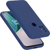 Cadorabo Hoesje geschikt voor OnePlus Nord N10 5G in LIQUID BLAUW - Beschermhoes gemaakt van flexibel TPU silicone Case Cover