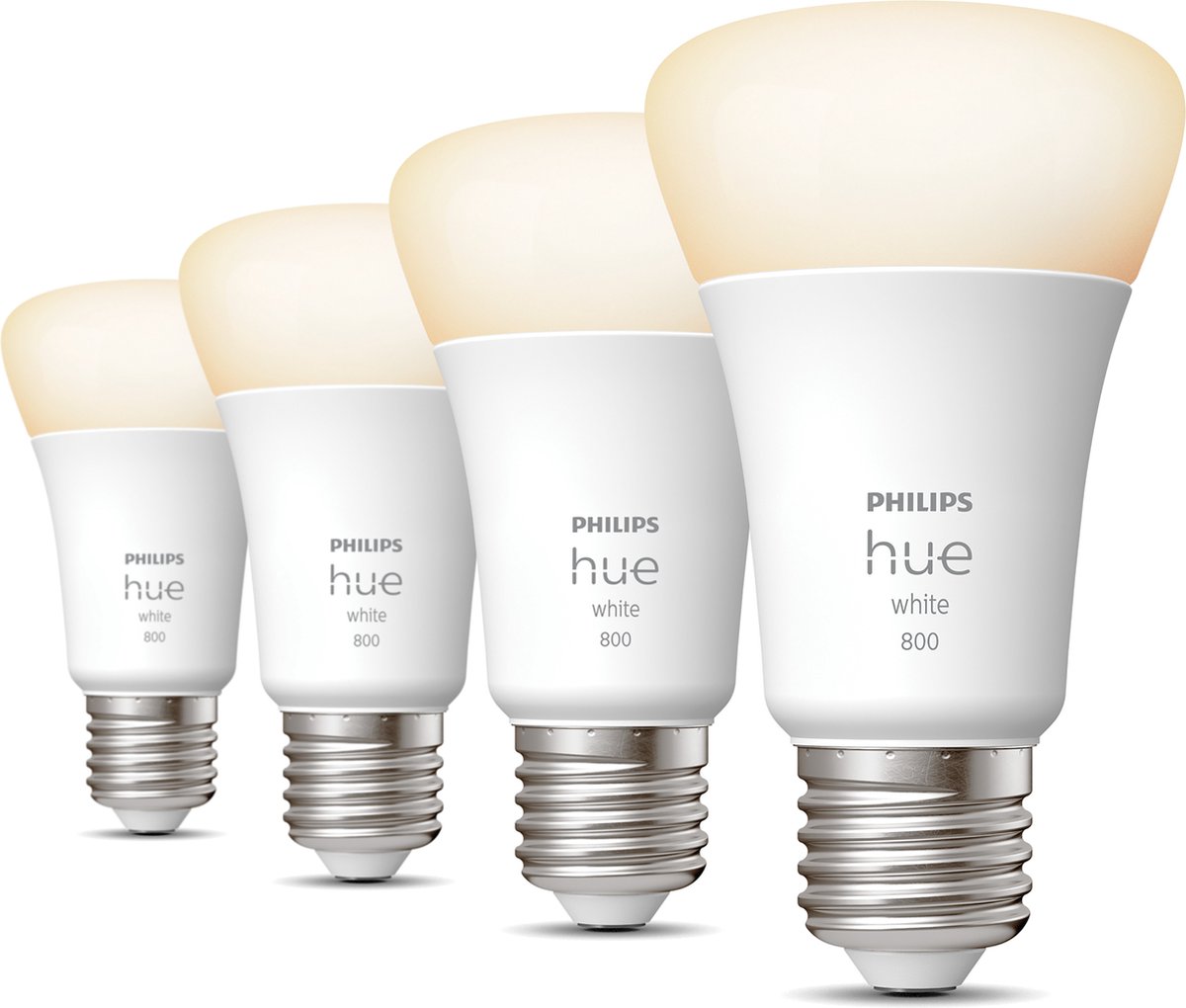 Philips Hue standaardlamp - warmwit licht - 4-pack - E27 - 800lm — afbeelding 3