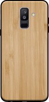 Smartphonica Telefoonhoesje voor Samsung Galaxy A6 Plus 2018 met houten look - backcover bamboo kunsthout hoesje - Bruin / Kunsthout;TPU / Back Cover geschikt voor Samsung Galaxy A6 Plus 2018