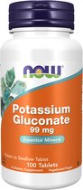 NOW Foods - Potassium (Kalium) Gluconaat 99mg (100 tabletten)